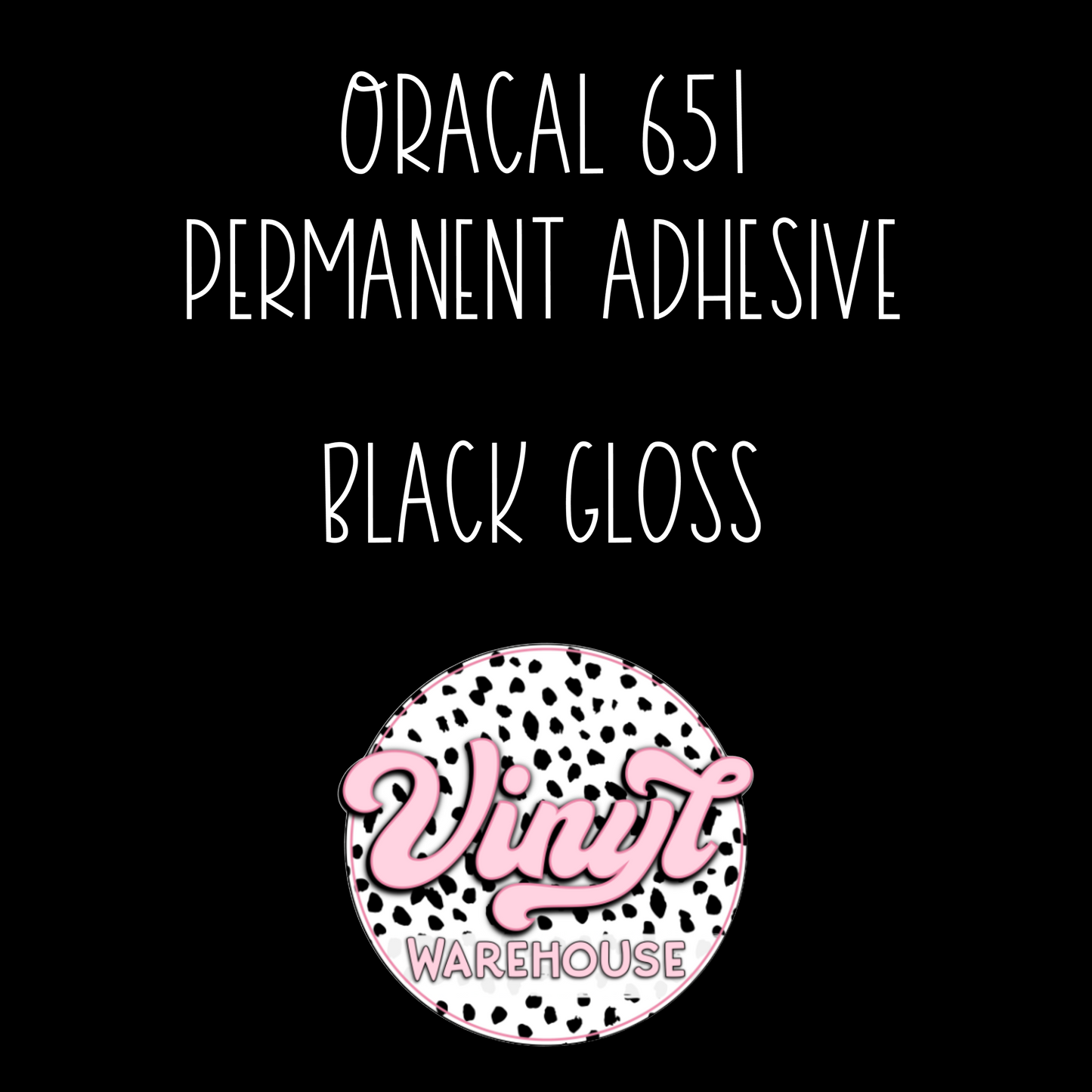 Oracal 651 - Black Gloss