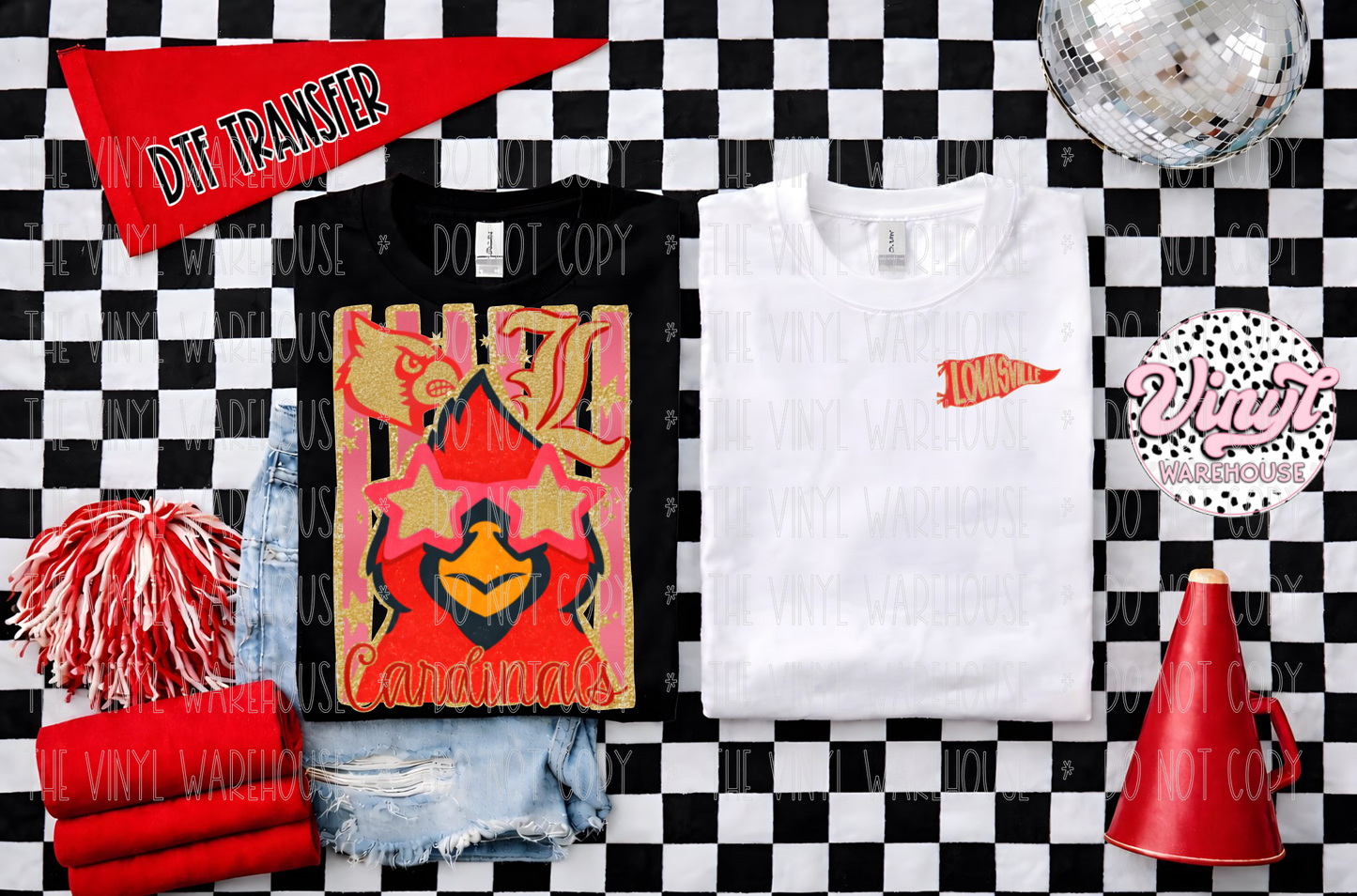Cardinal Glitz - DTF Print
