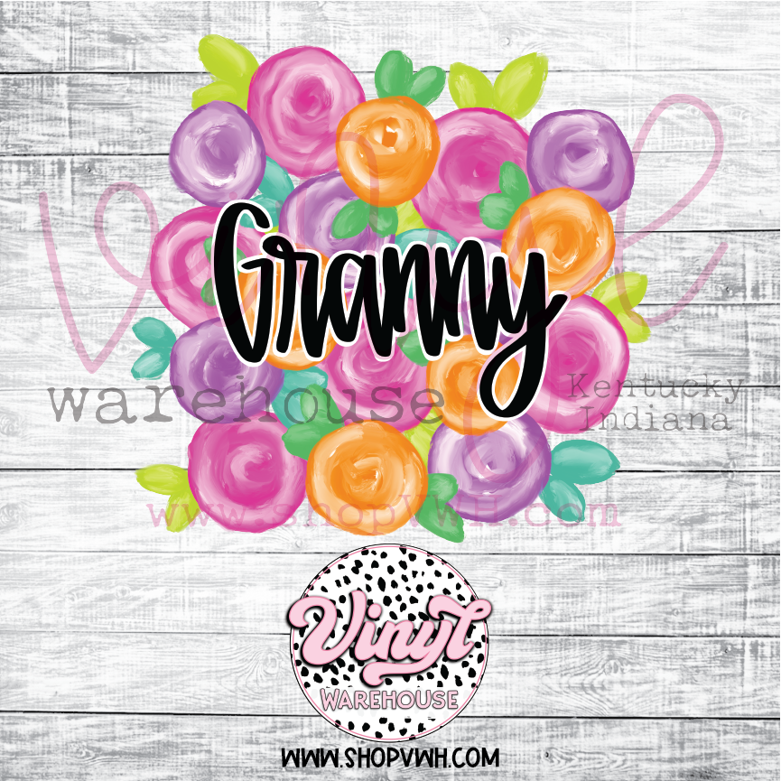 Floral Mother's Day - Heat Transfer Print