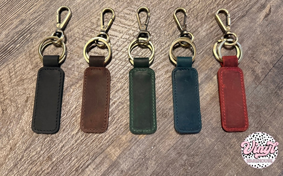 Color Leather Keychains