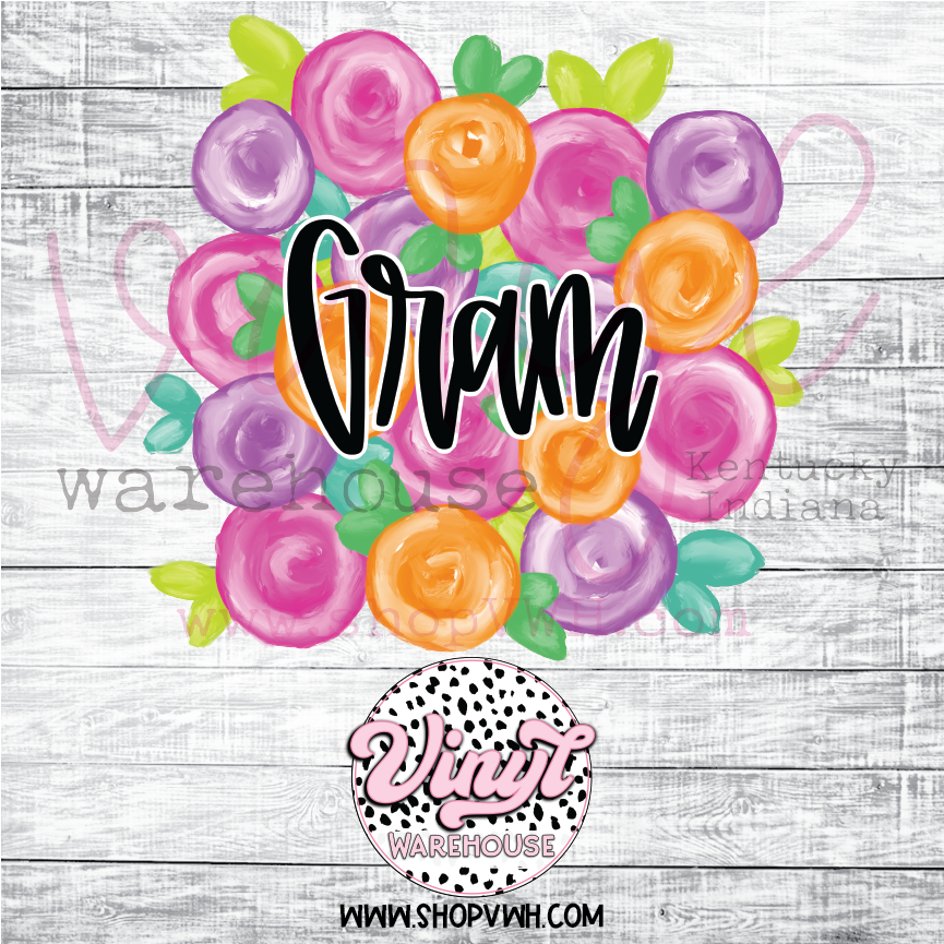Floral Mother's Day - Heat Transfer Print