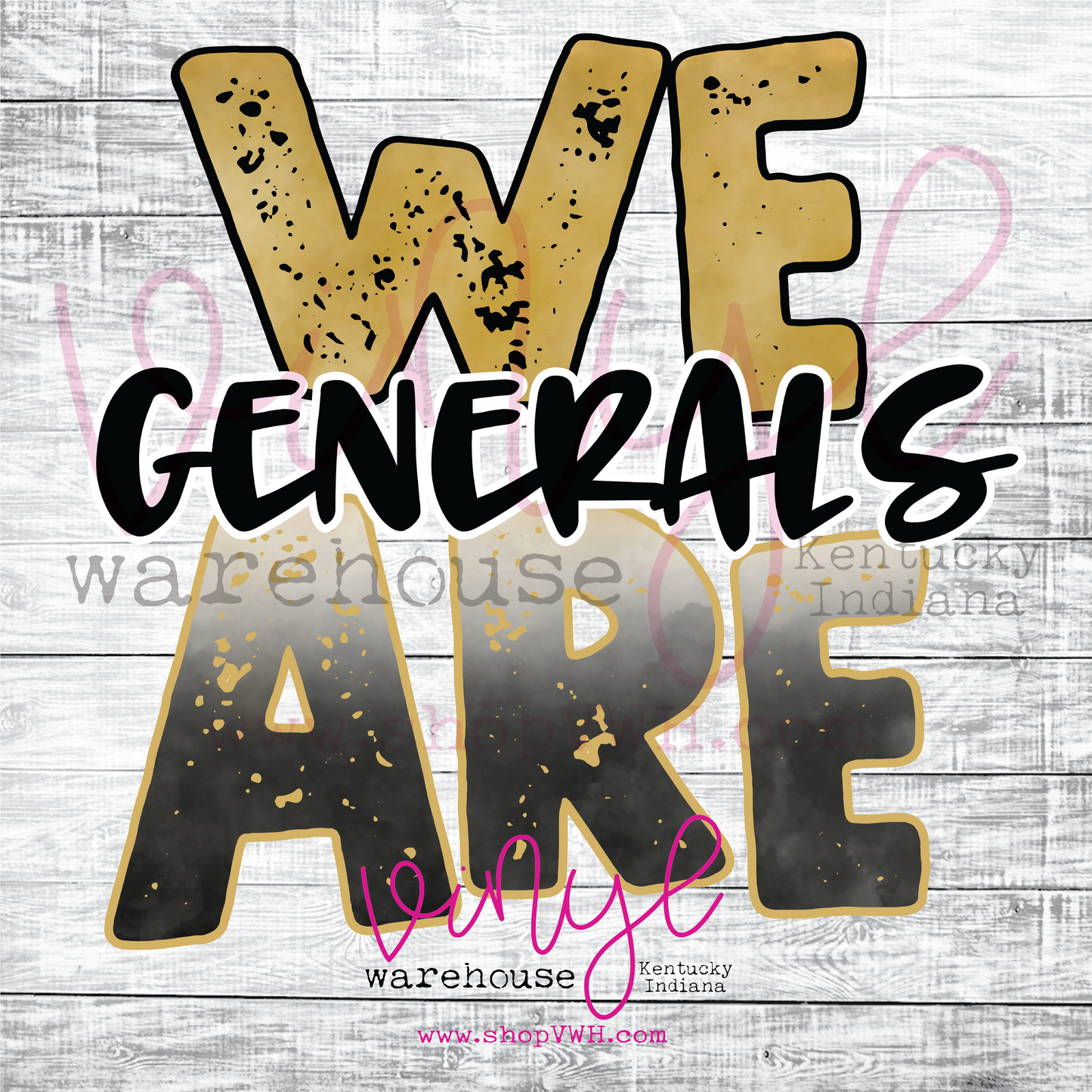 We Are Generals - Heat Transfer Print