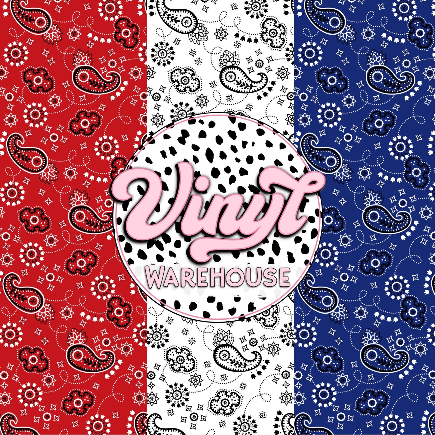 Paisley Bandana - Printed HTV