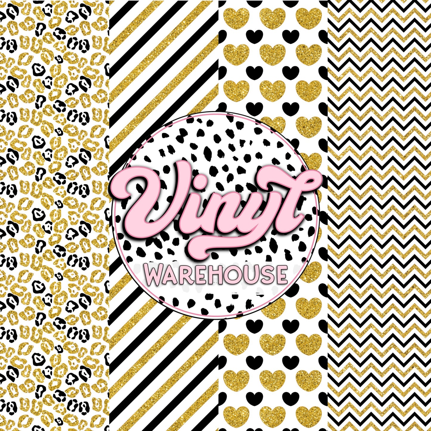 Black & Gold - Printed HTV