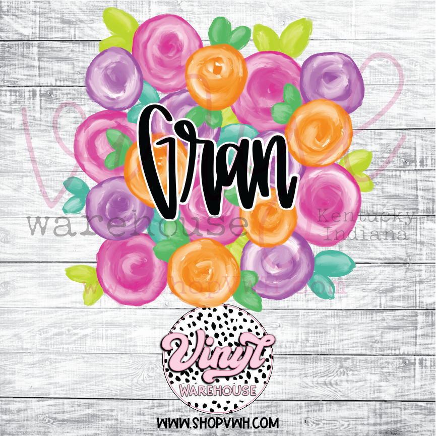Floral Mother's Day - Heat Transfer Print