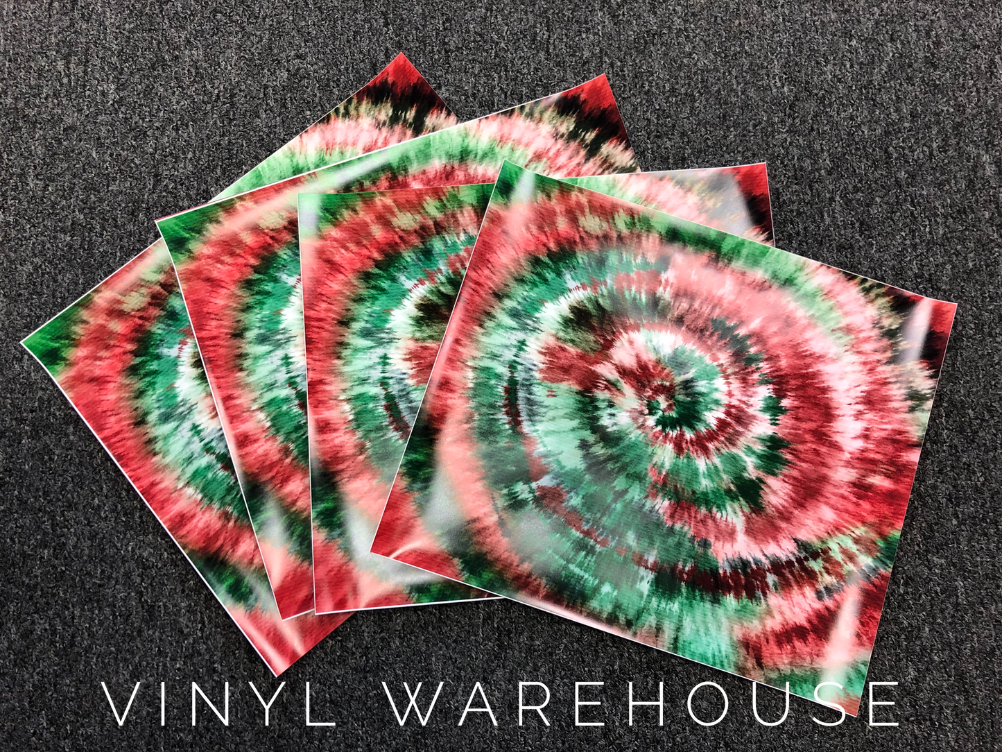 Christmas Tie Dye - Printed Adhesive