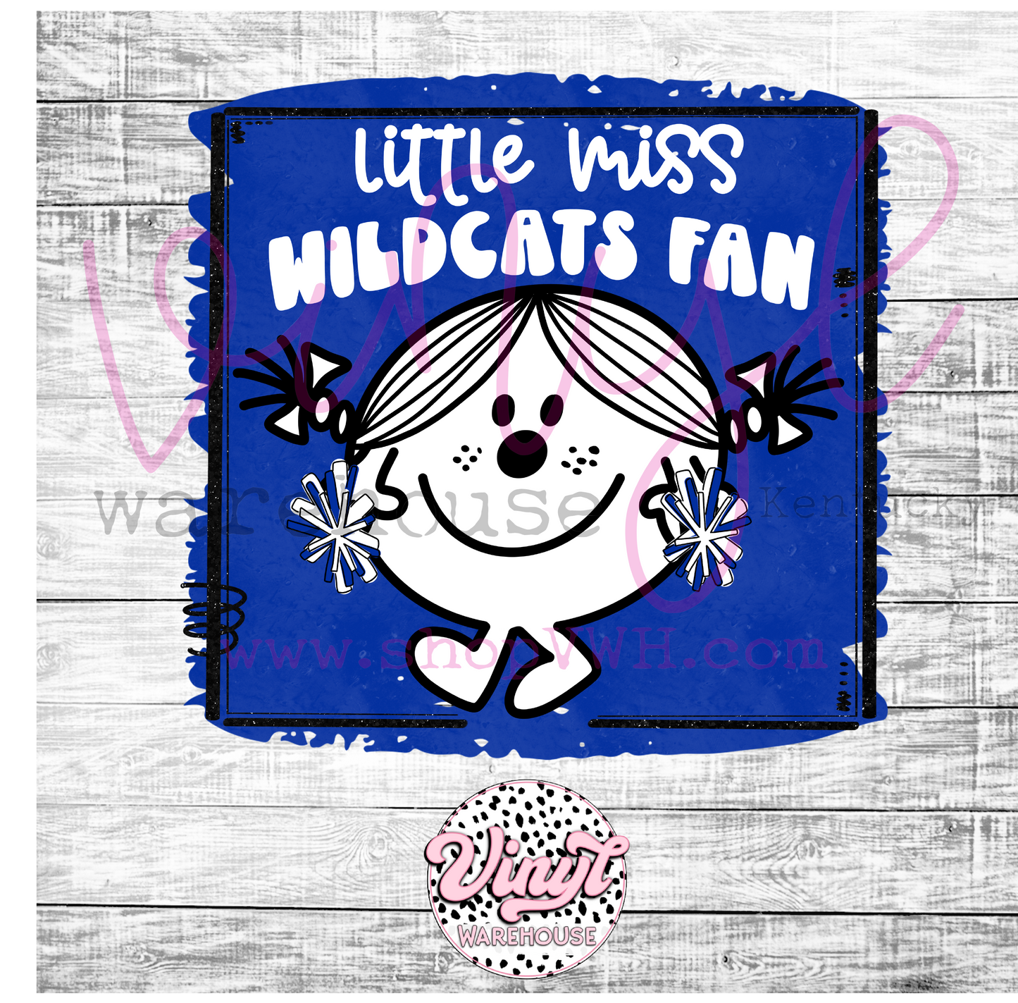 Little Miss Wildcats Fan - Heat Transfer Print