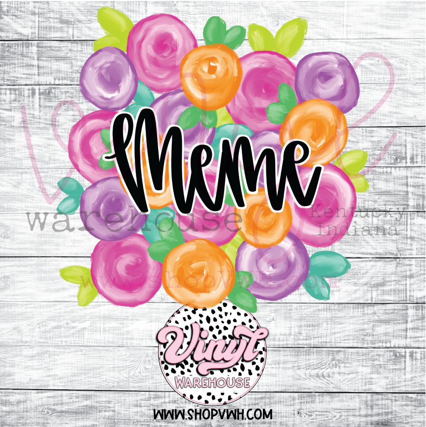 Floral Mother's Day - Heat Transfer Print