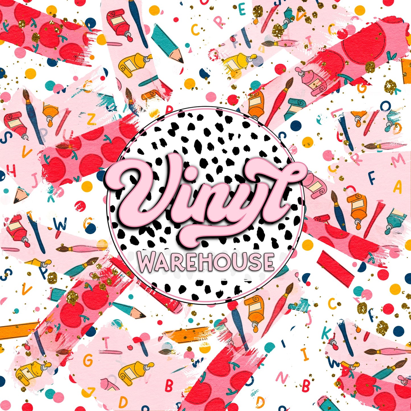 School Brushstrokes - Printed Adhesive