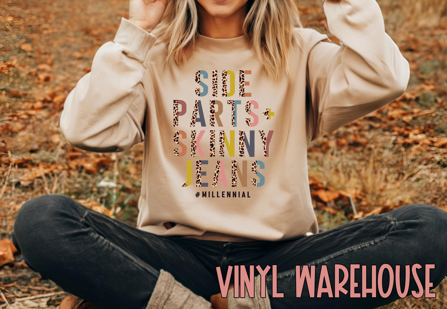 #Millennial, Side Parts + Skinny Jeans - Screen Print