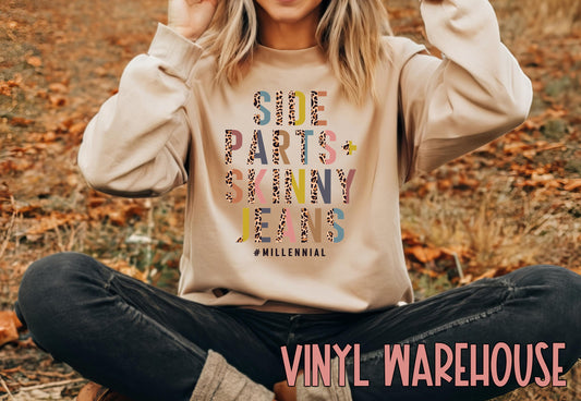 #Millennial, Side Parts + Skinny Jeans - Screen Print