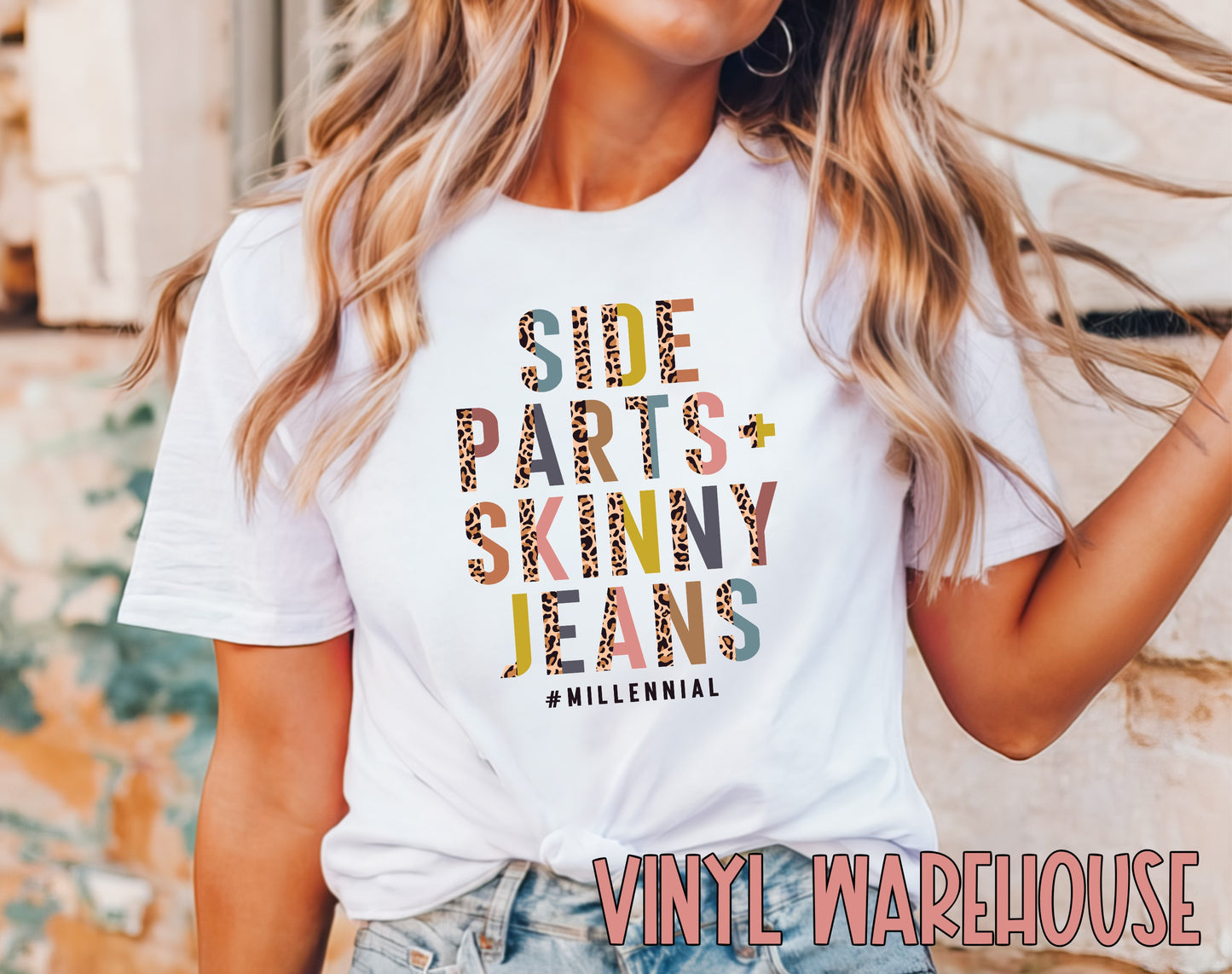 #Millennial, Side Parts + Skinny Jeans - Screen Print