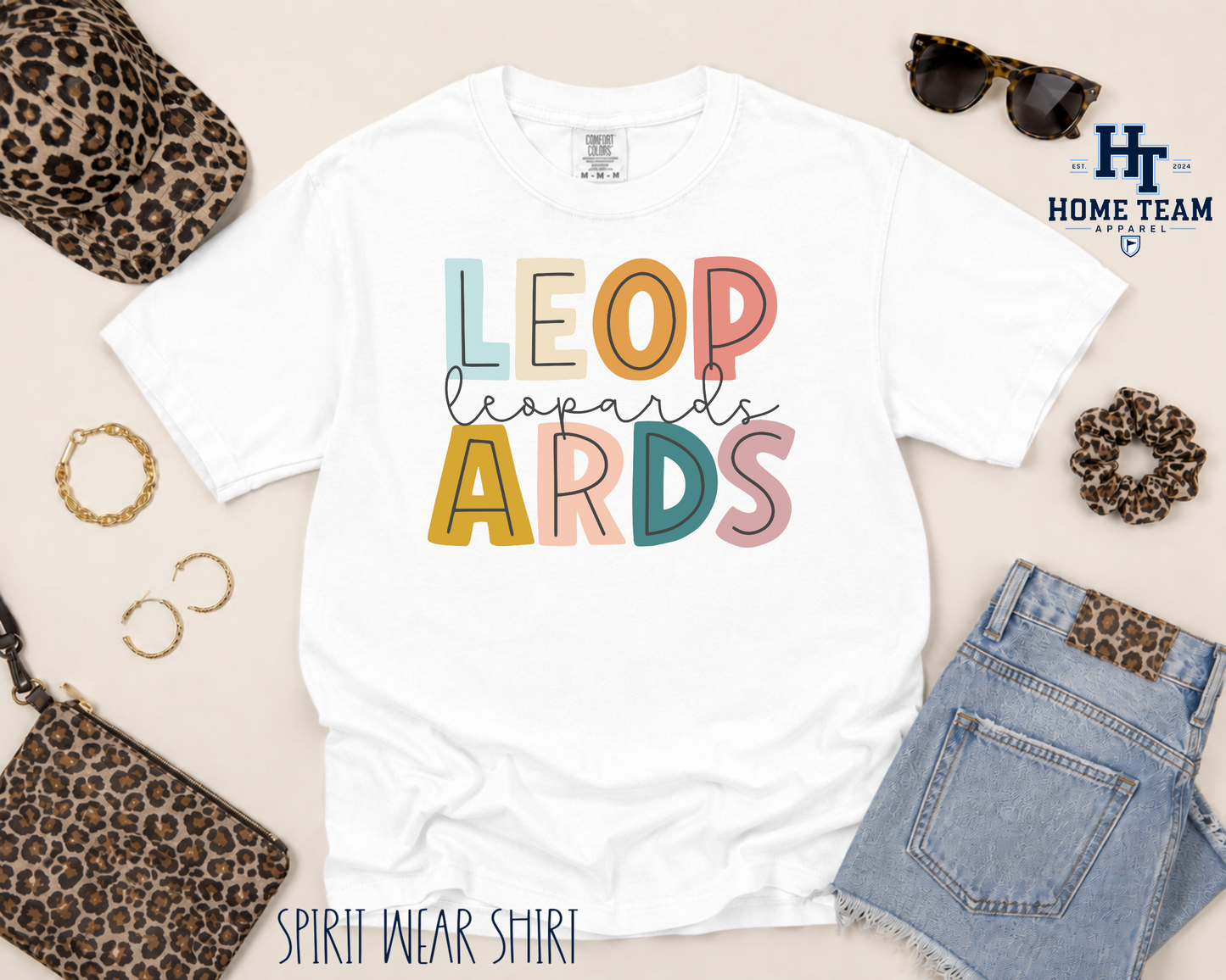 Leopards (stacked) - Spirit Wear