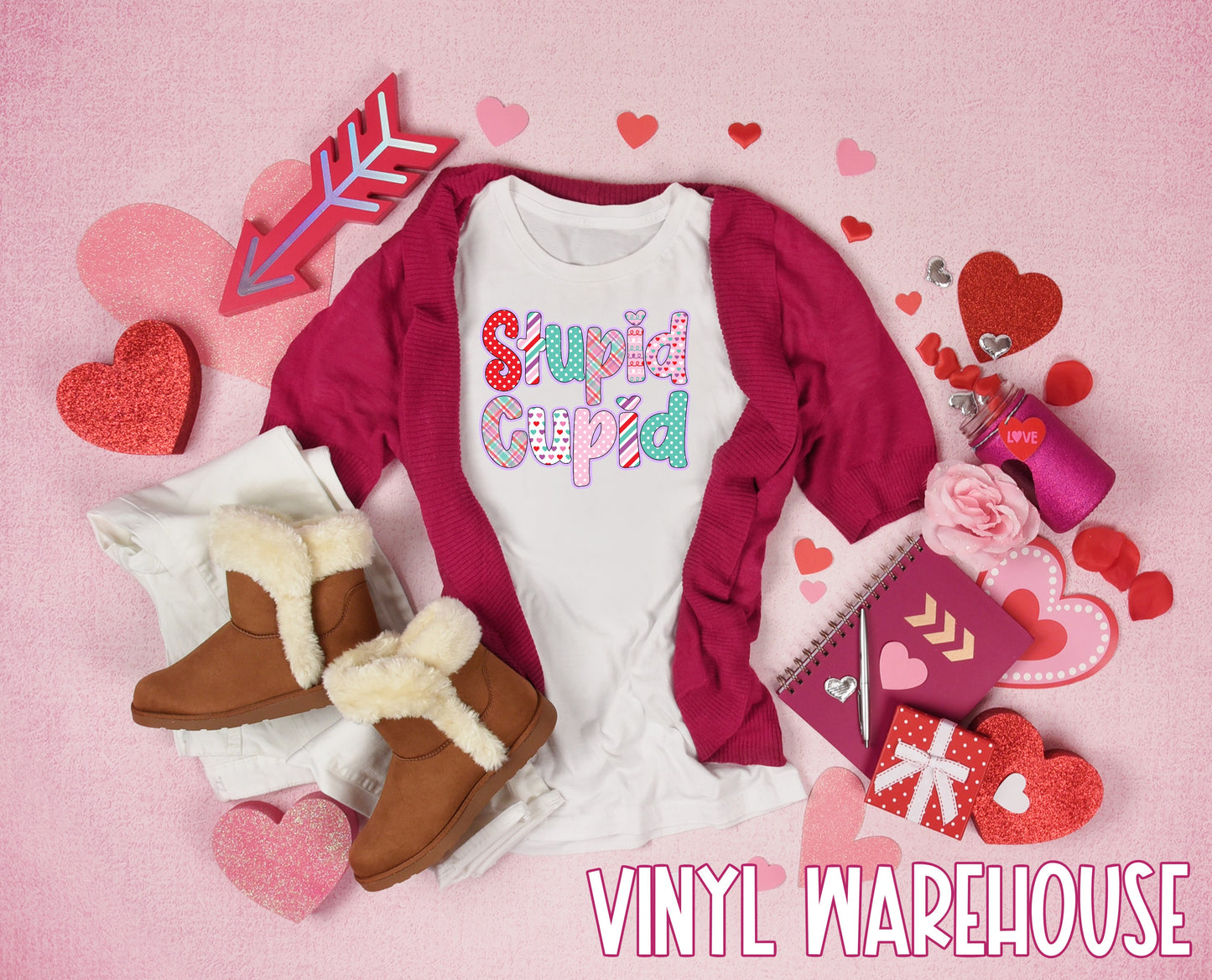 Stupid Cupid - Heat Transfer Print