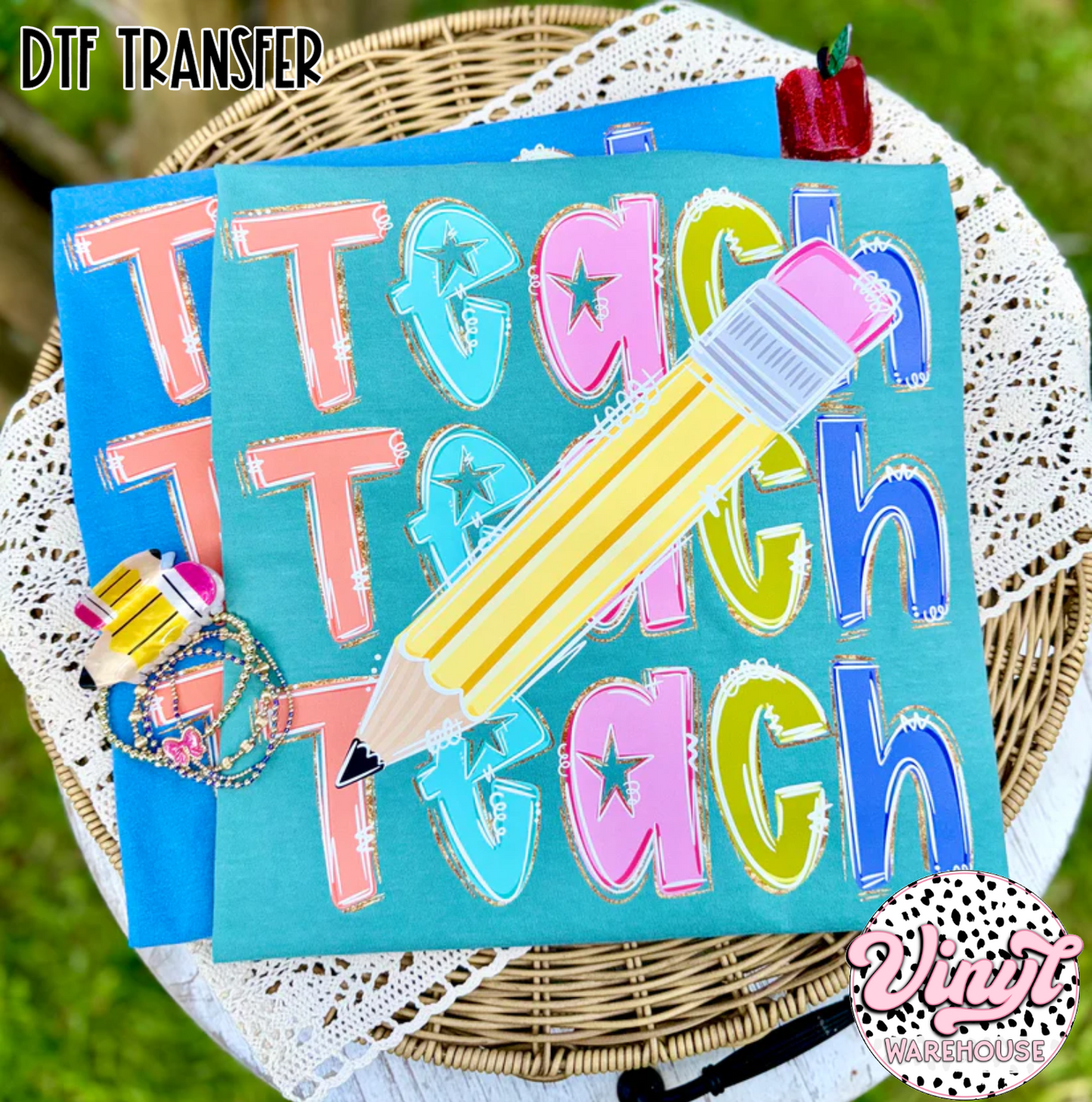 Teach Stacked - DTF Print