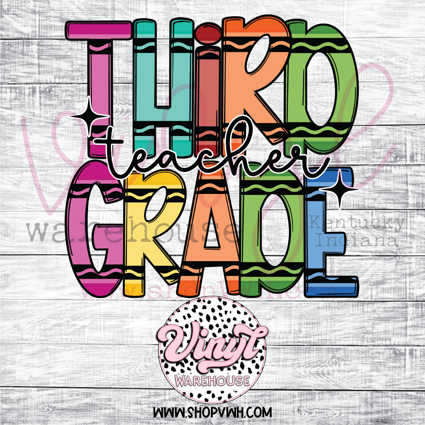 Crayon Teacher - Heat Transfer Prints