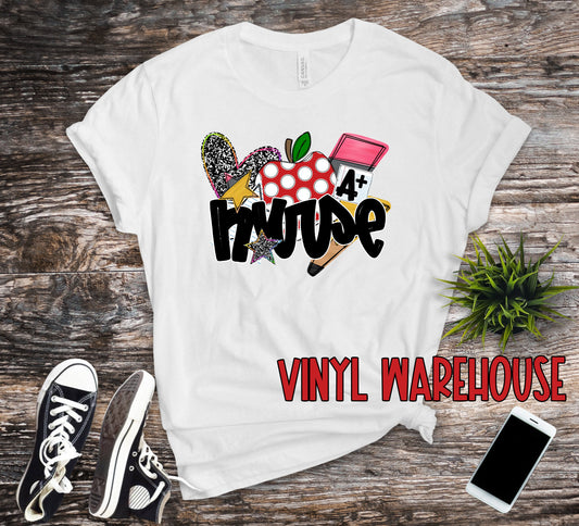 Trucker Nurse  - Heat Transfer Print