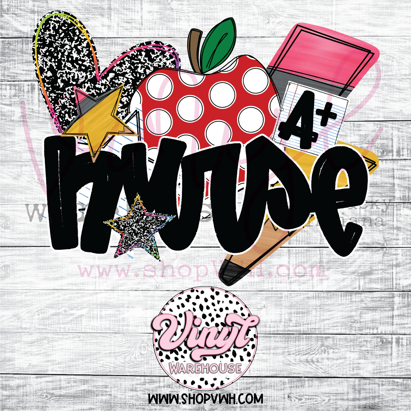 Trucker Nurse - Heat Transfer Print