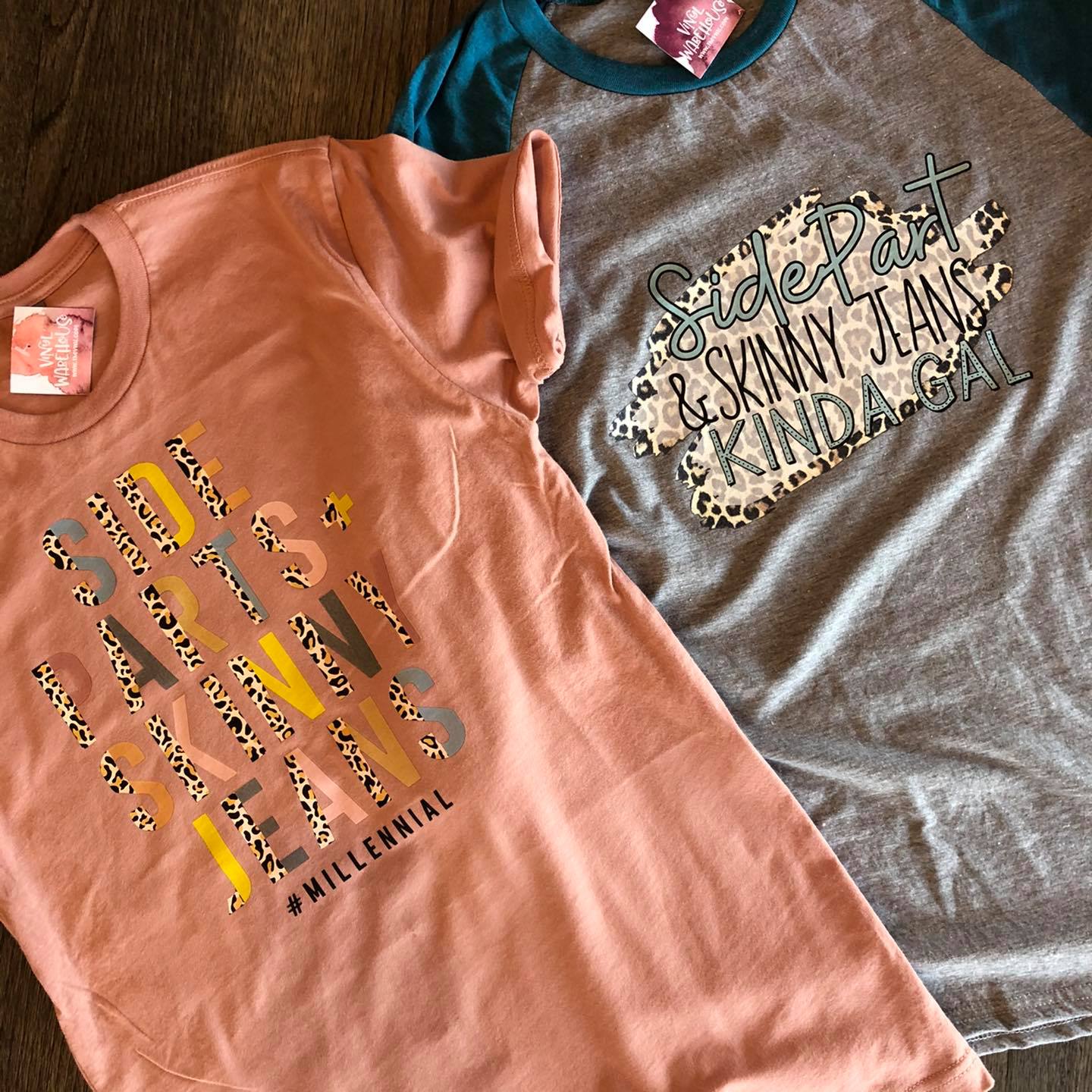 #Millennial, Side Parts + Skinny Jeans - Screen Print