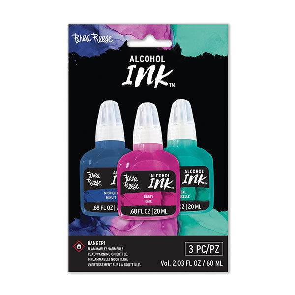 Brea Reese Alcohol Ink 3 Pack - Midnight, Berry, Teal