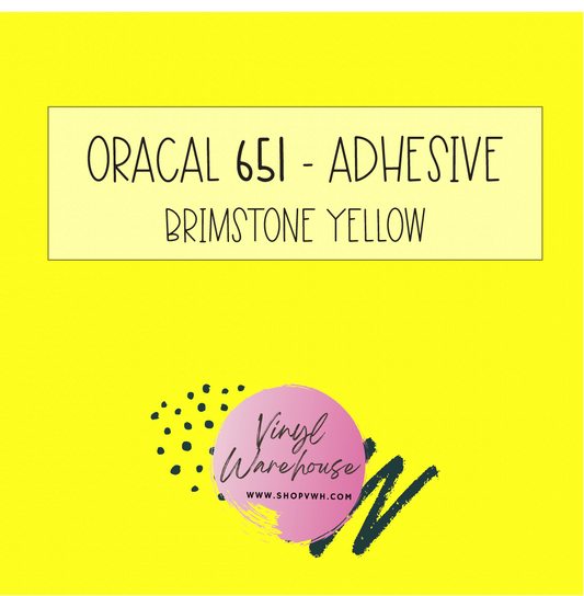 Oracal 651 - 025 Brimstone Yellow