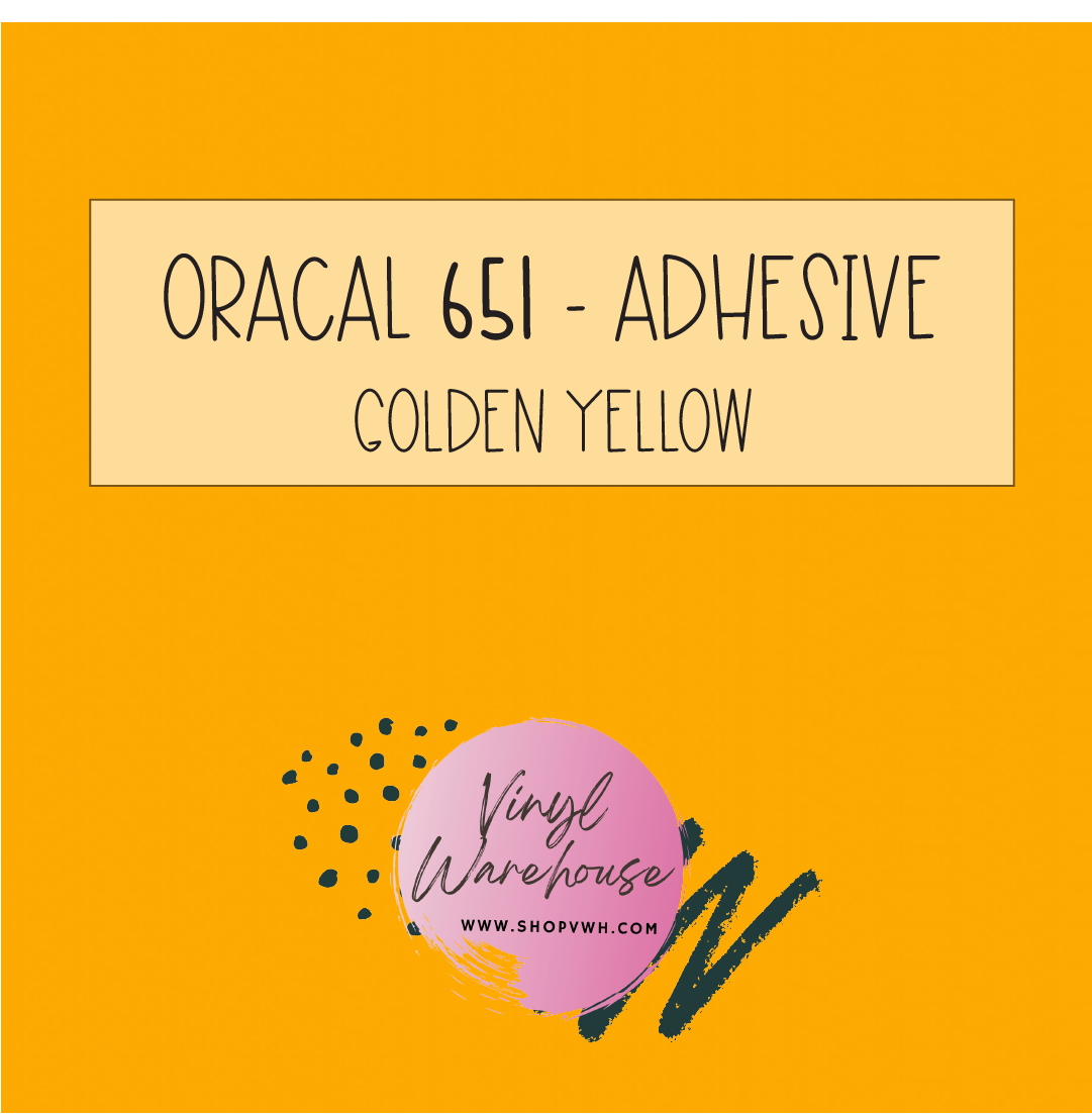 Oracal 651 - 020 Golden Yellow