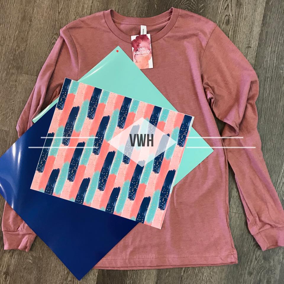 Painted Brush Strokes - Printed HTV