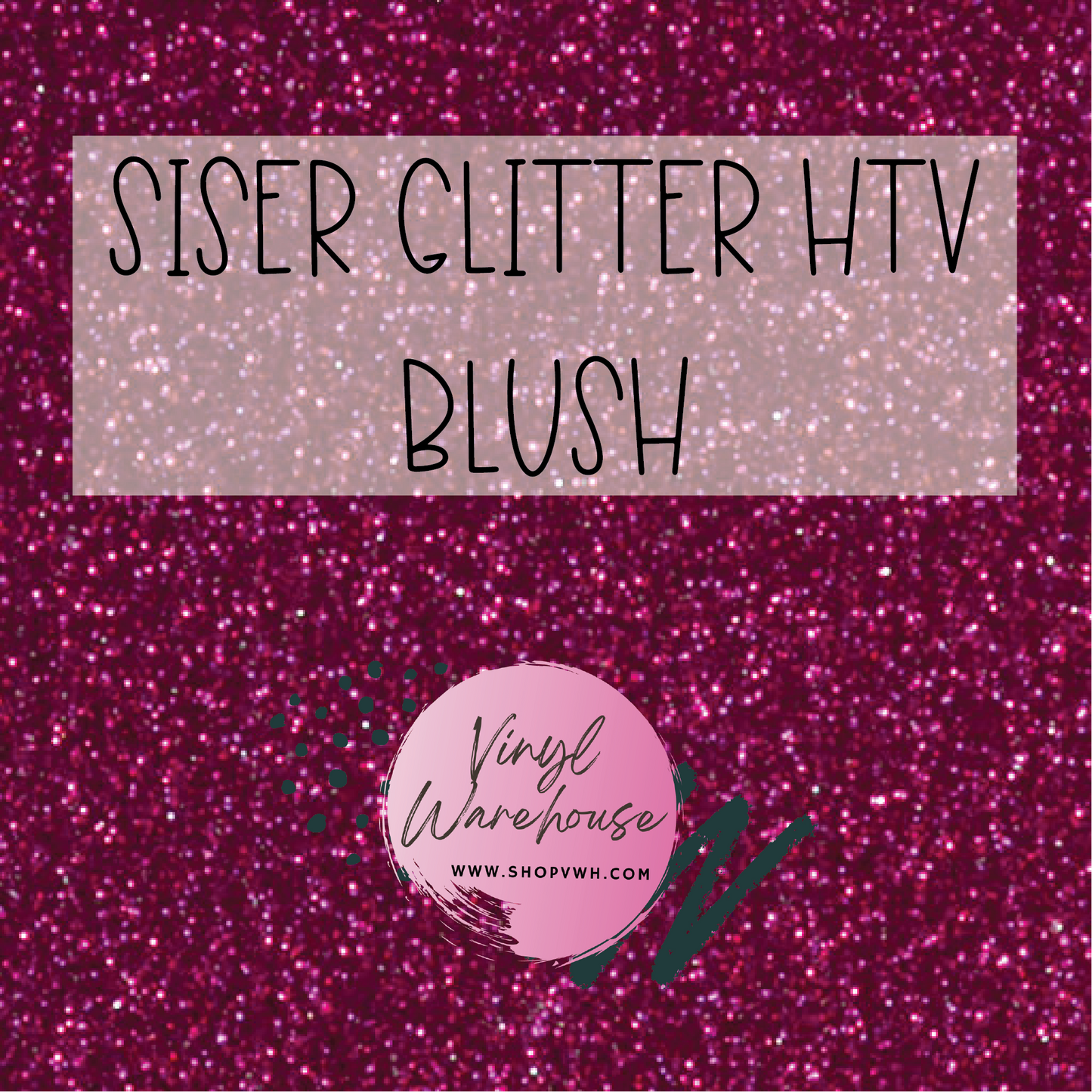 Siser EasyWeed Glitter HTV - Blush