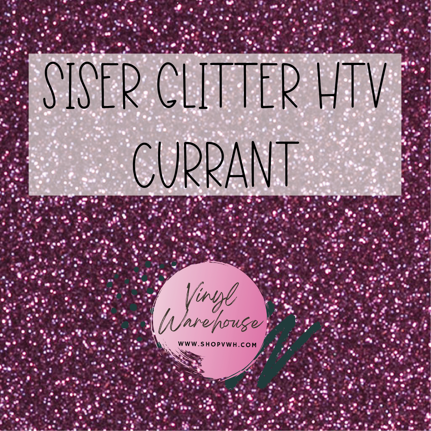 Siser EasyWeed Glitter HTV - Currant