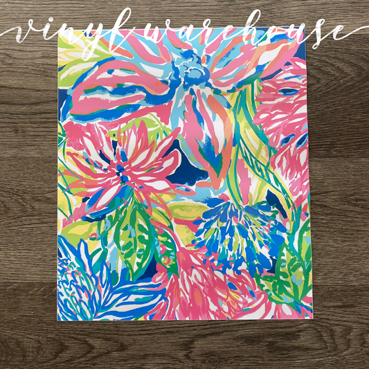 Lilly Inspired HTV - Summer Floral