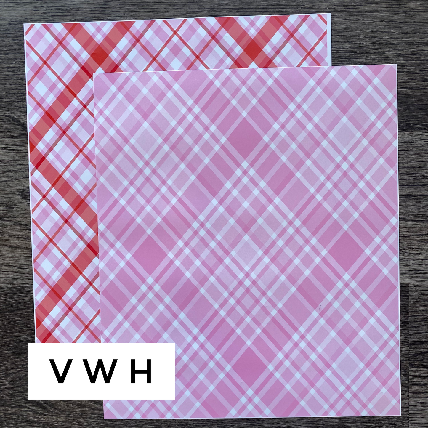 Valentine Plaid - Printed HTV