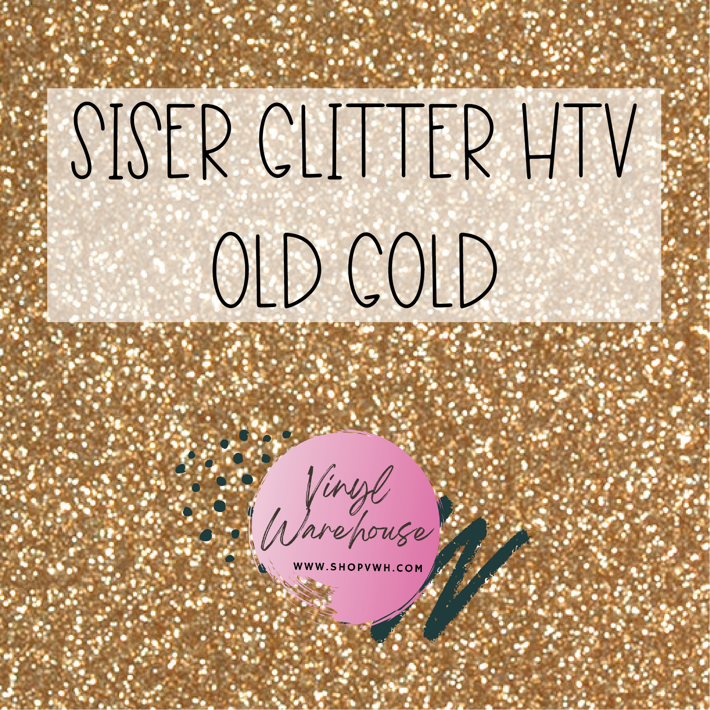 Siser EasyWeed Glitter HTV - Old Gold