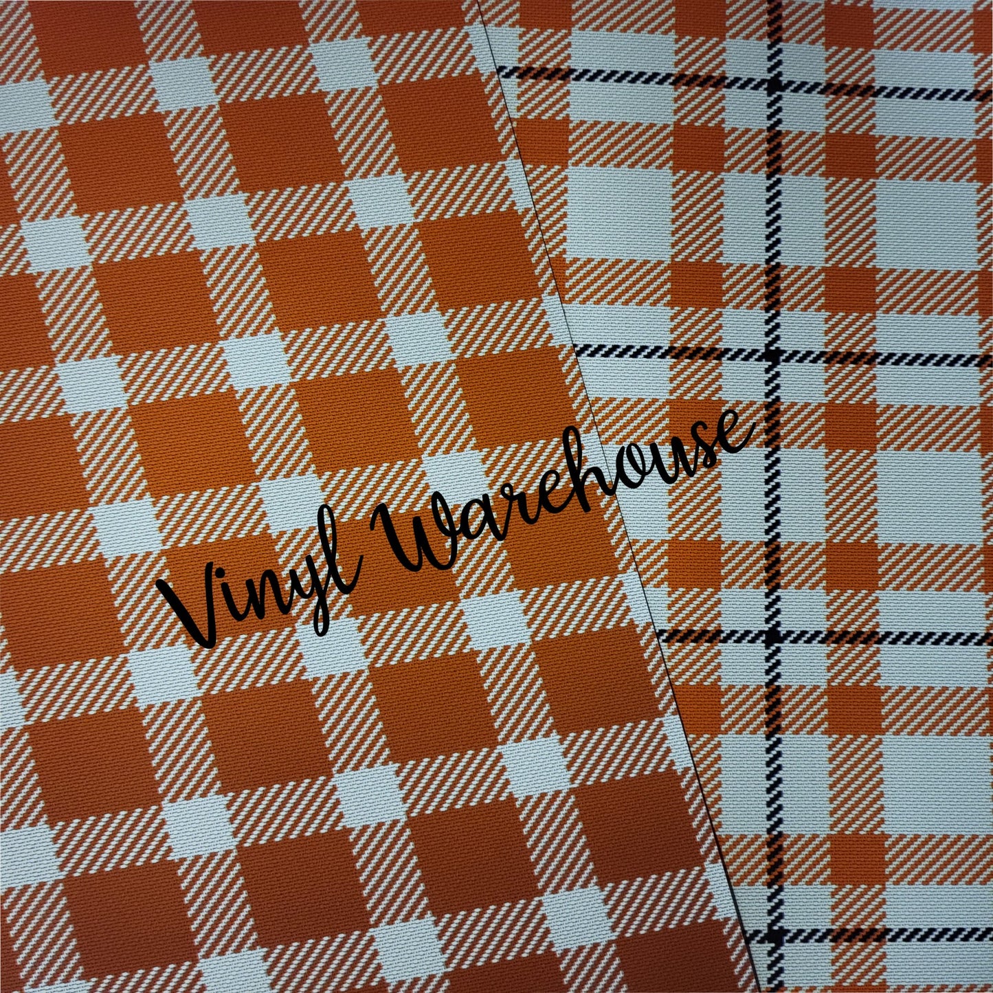 Orange Plaid - Printed HTV