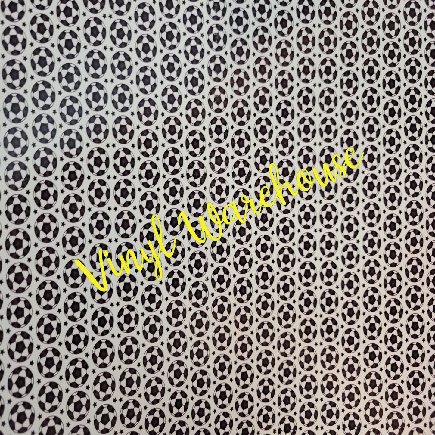 Soccer Balls with Stars - Printed Adhesive