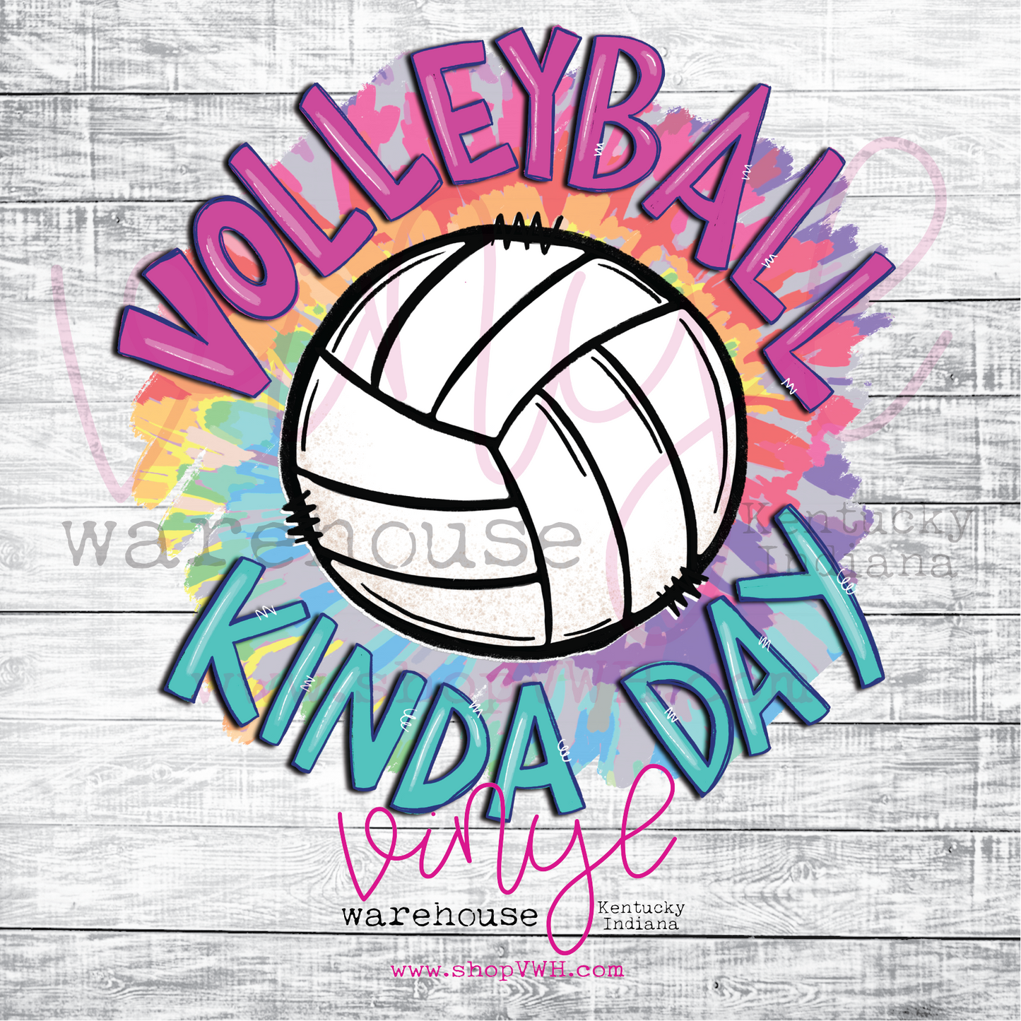 Volleyball Kinda Day - Heat Transfer Print