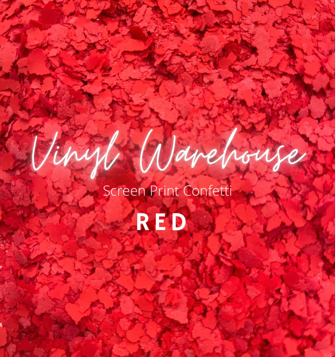 Screen Print Confetti - Red