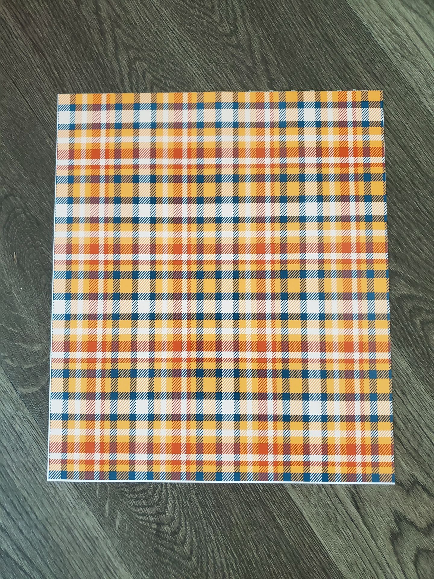 Autumn Plaids - Printed Adhesive
