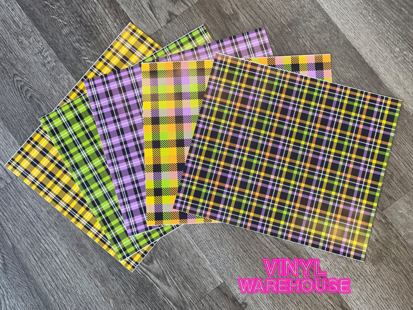 Halloween Inspired Plaid - Printed HTV