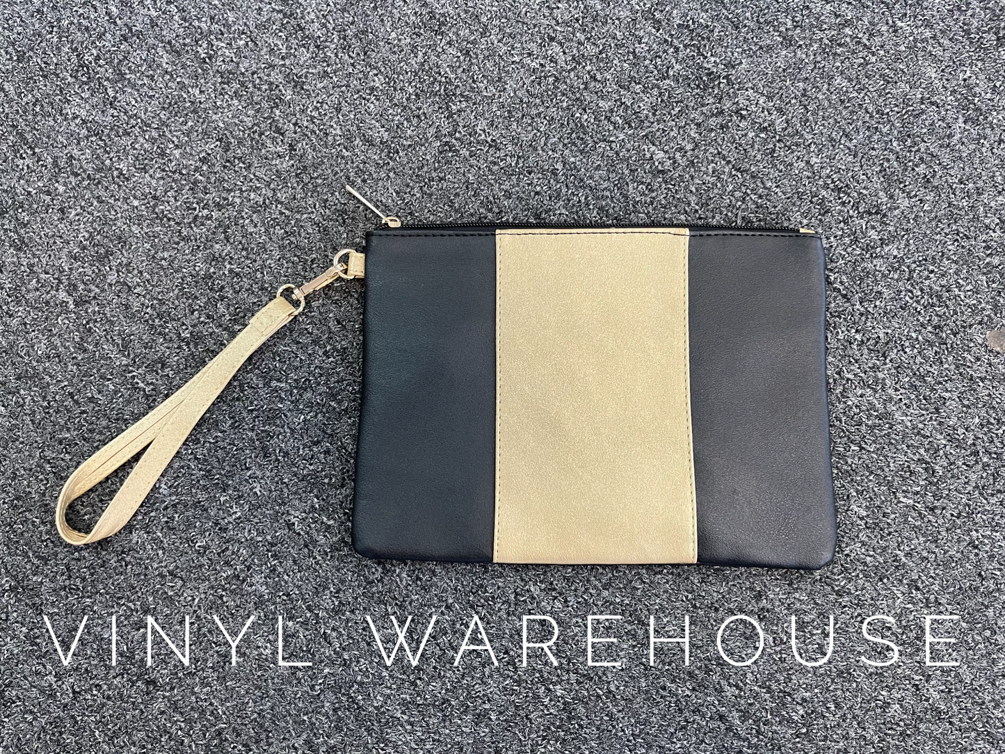 Lizzy Clutch Purse - Black & Gold