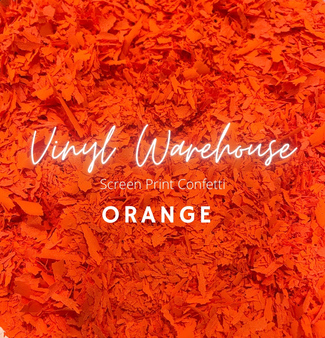Screen Print Confetti - Orange