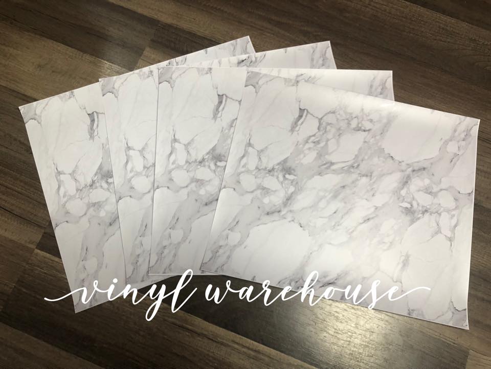 White Marble - Printed HTV