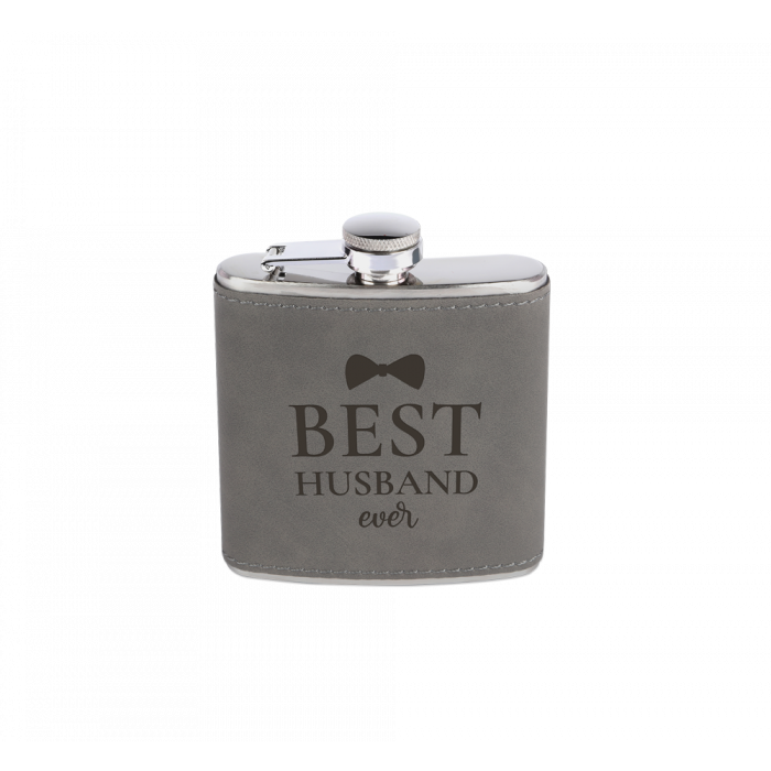 Saddle Leather Blank - 6oz Flask
