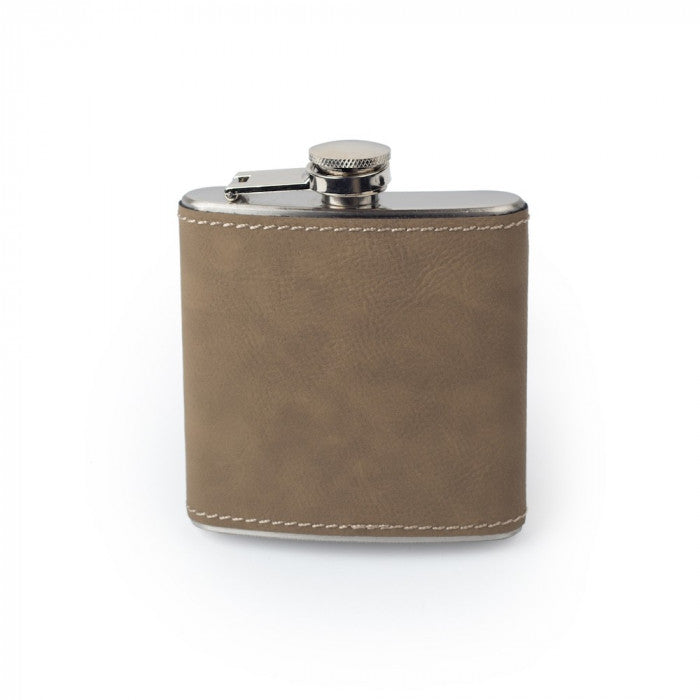 Saddle Leather Blank - 6oz Flask