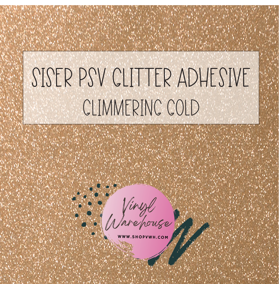 Siser PSV Adhesive Glitter - Glimmering Gold