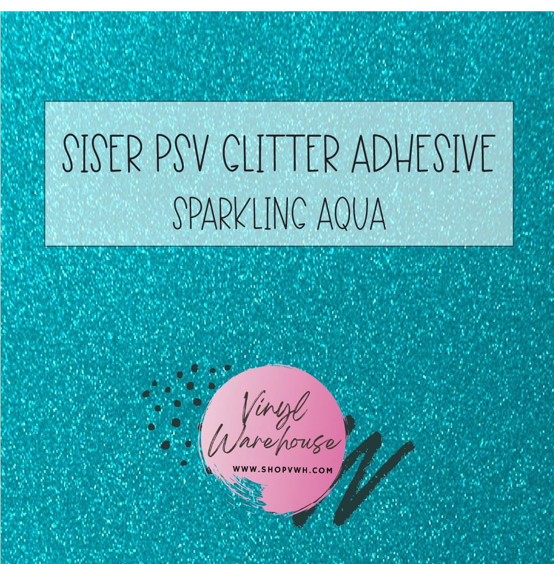 Siser PSV Adhesive Glitter - Sparkling Aqua