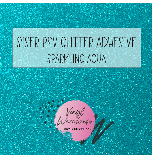 Siser PSV Adhesive Glitter - Sparkling Aqua