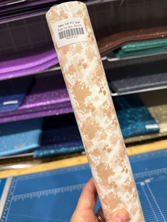 Printed Puff HTV - Nude Tie Dye