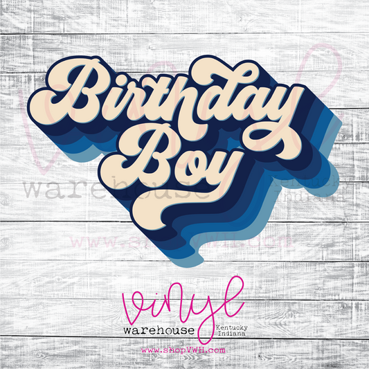 Birthday Boy - Heat Transfer Print