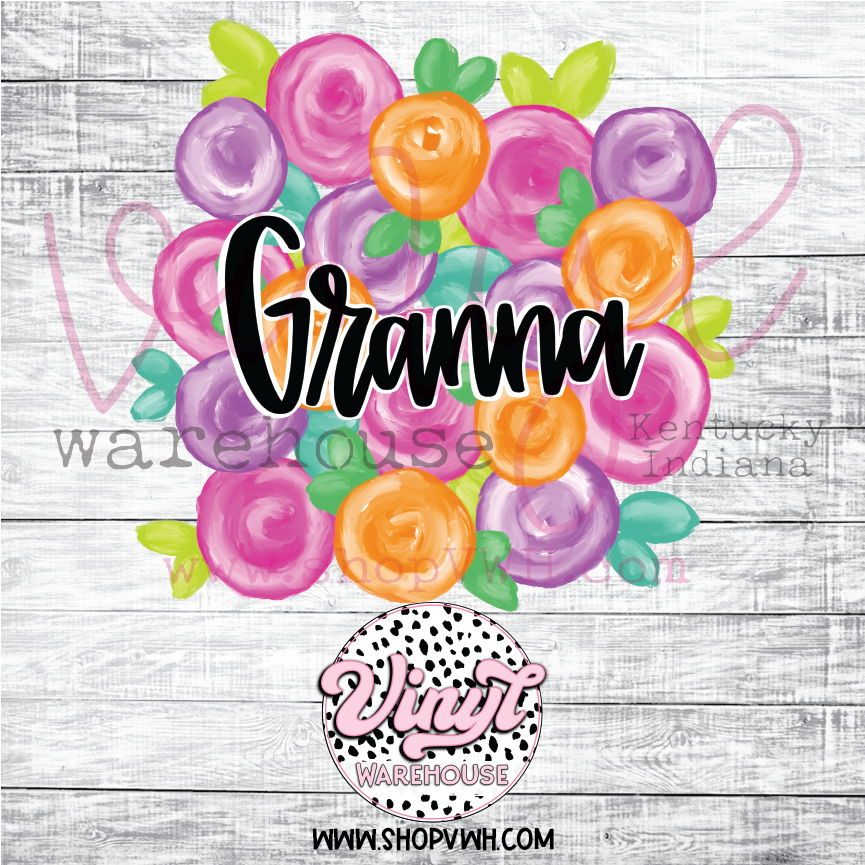 Floral Mother's Day - Heat Transfer Print