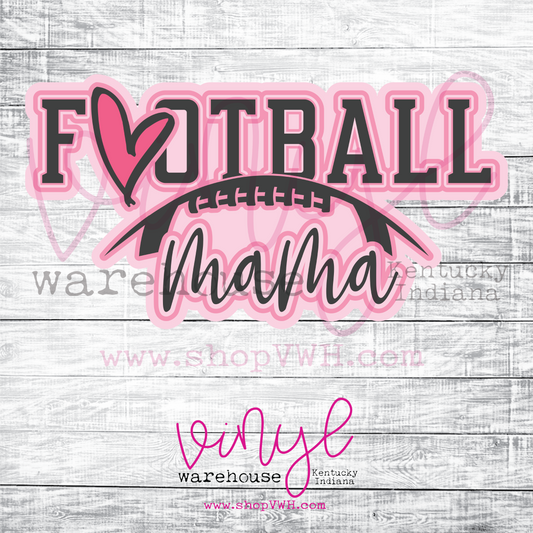 Football Mama (Pink) - Heat Transfer Print